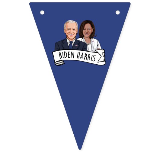 Bannière À Fanions Biden Harris (Troisième drapeau)