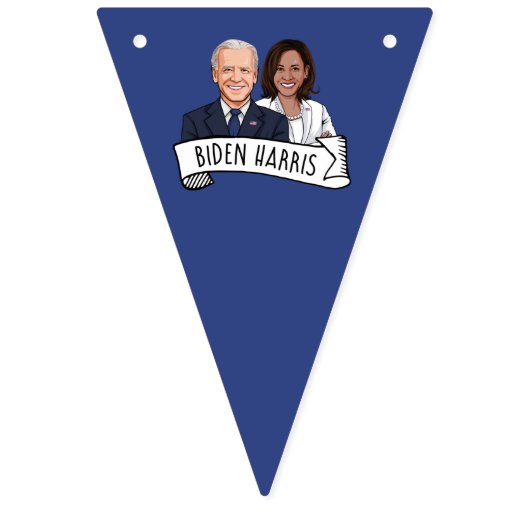 Bannière À Fanions Biden Harris (Premier drapeau)
