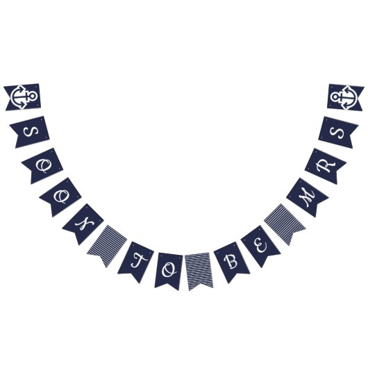 Bannière À Fanions Bientôt Être Mme Nautical Bunting (Tout)