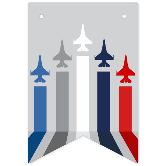 Bannière À Fanions Bienvenue Accueil Force Aérienne Militaire Fighter (Deuxième drapeau)