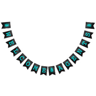 BANNIÈRE À FANIONS BIENVENUE AGENTS BUNING FLAGS