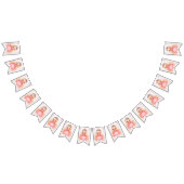 Bannière À Fanions Bienvenue Aquarelle rose princesse fête d'annivers (Tout)