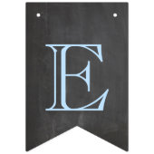 Bannière À Fanions Bienvenue Baby Boy Chalkboard Look (Deuxième drapeau)