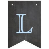 Bannière À Fanions Bienvenue Baby Boy Chalkboard Look (Troisième drapeau)