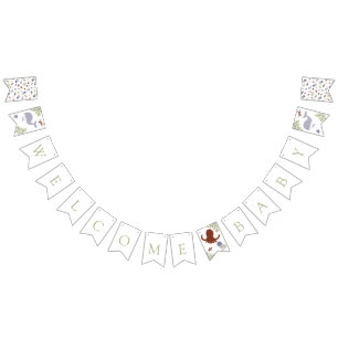 Bannière À Fanions Bienvenue Baby Under the Sea Baby shower Tones Ear