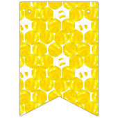 Bannière À Fanions Bienvenue Bébé Aquarelle Jaune Bumble Bees (Premier drapeau)
