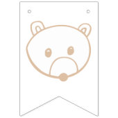 Bannière À Fanions Bienvenue Bébé Woodland Créatures (Premier drapeau)