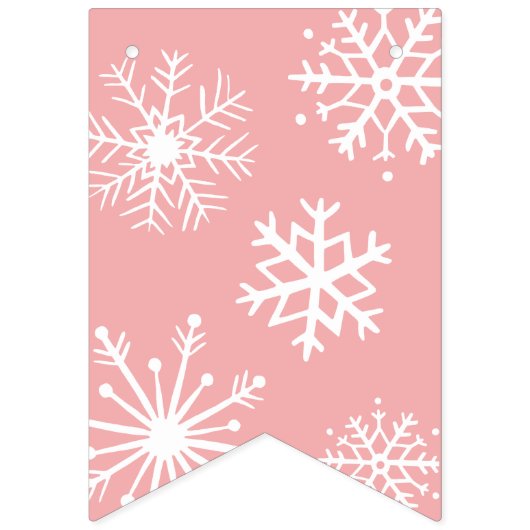 Bannière À Fanions Bienvenue d'hiver bébé (Premier drapeau)