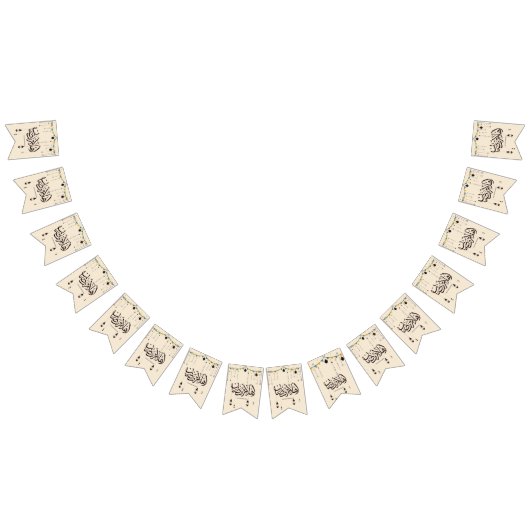 Bannière À Fanions Bienvenue Ramadan, calligraphie arabe (Tout)