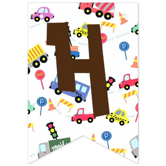 Bannière À Fanions Blanc transport (Deuxième drapeau)