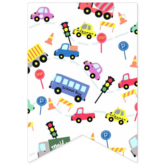 Bannière À Fanions Blanc transport (Premier drapeau)