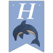 Bannière À Fanions Bleu blanc éclaboussant crachement Anniversaire Da (Premier drapeau)