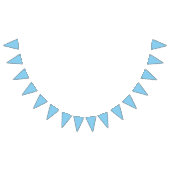 Bannière À Fanions Bleu ciel (Tout)