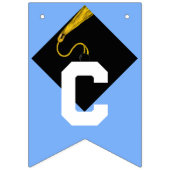 Bannière À Fanions Bleu clair Fête Fête Décoration (Deuxième drapeau)