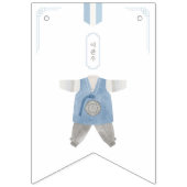 Bannière À Fanions Bleu coréen Doljanchi joyeux anniversaire (Premier drapeau)