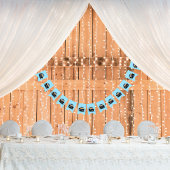 Bannière À Fanions Bleu couché de soleil