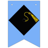 Bannière À Fanions Bleu de remise de diplôme (Premier drapeau)