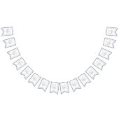 Bannière À Fanions Bleu En vichy Peter le Baby shower Rabbit MUTED BL (Tout)