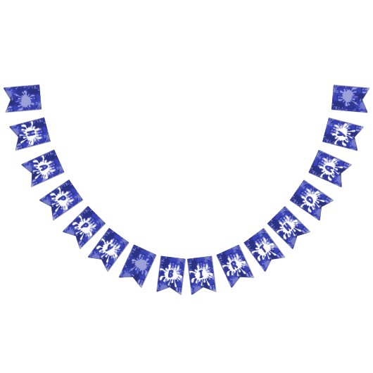 Bannière À Fanions Bleu Joyeux tableau d'anniversaire (Tout)