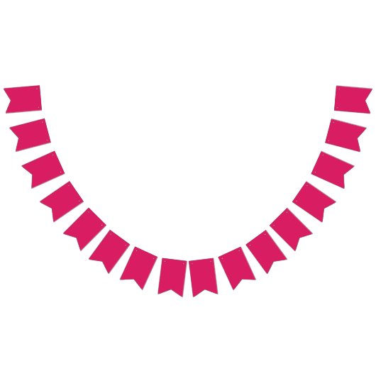 Bannière À Fanions Bloc de couleur rose chaud | Modèle Mariage en gra (Tout)