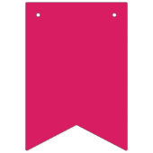 Bannière À Fanions Bloc de couleur rose chaud | Modèle Mariage en gra (Deuxième drapeau)