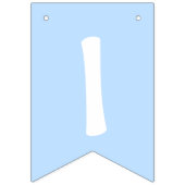 Bannière À Fanions Blue Circus Baby shower Elephant C'Est Un Garçon (Troisième drapeau)