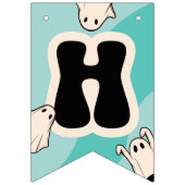 Bannière À Fanions Blue Happy Halloween Kids Party (Premier drapeau)