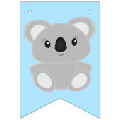 Bannière À Fanions Blue Koala Bear fête d'anniversaire (Premier drapeau)