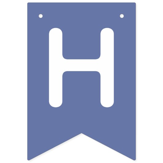 Bannière À Fanions Blueberry 1er Anniversaire (Deuxième drapeau)