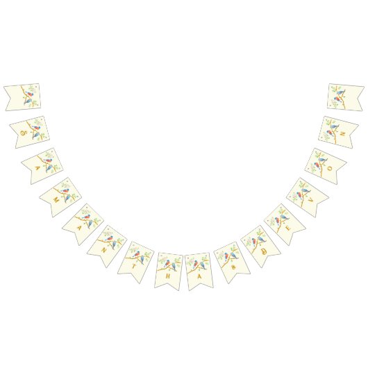 Bannière À Fanions Bluebirds Wedding Bunting Flags (Tout)