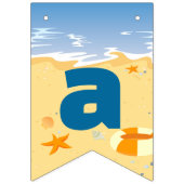 Bannière À Fanions Boboard boy beach Anniversaire (Troisième drapeau)