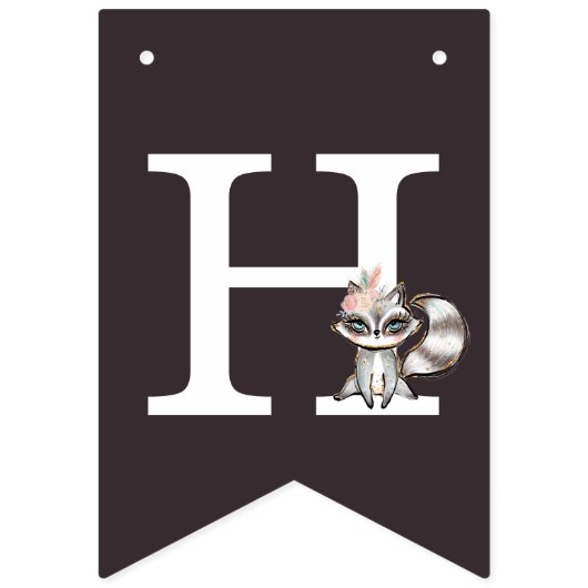 Bannière À Fanions Boho Dreamcatcher Wild One Birthday Party (Deuxième drapeau)