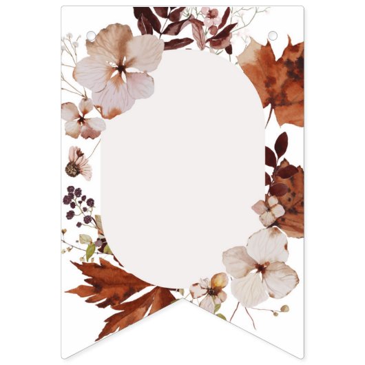 Bannière À Fanions Boho fall Bonjour citrouille (Deuxième drapeau)