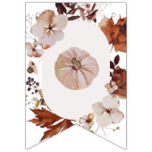Bannière À Fanions Boho fall Bonjour citrouille (Premier drapeau)