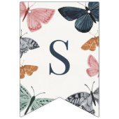 Bannière À Fanions Boho Little Butterfly Baby shower Décor (Premier drapeau)