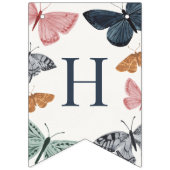 Bannière À Fanions Boho Little Butterfly Joyeux anniversaire (Deuxième drapeau)