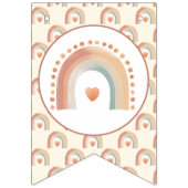 Bannière À Fanions Boho moderne Rainbow Welcome Baby Bunting - Waterc (Premier drapeau)