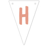 Bannière À Fanions Boho Pastel Rainbow Personnalisé (Deuxième drapeau)