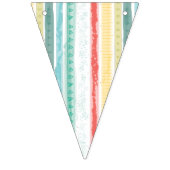 Bannière À Fanions Boho Rainbow Birthday Party Kinder (Troisième drapeau)