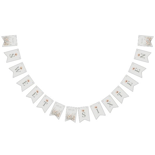 Bannière À Fanions Boho Wildflower (Tout)