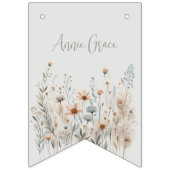 Bannière À Fanions Boho Wildflower (Premier drapeau)