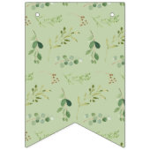 Bannière À Fanions Bois Animaux Végétation C'est un Baby shower garço (Premier drapeau)