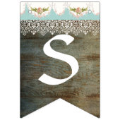 Bannière À Fanions Bois doux féerique de grange de baby shower de (Troisième drapeau)