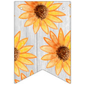 Bannière À Fanions Bois rustique Texté Automne Bunthday Bund (Premier drapeau)