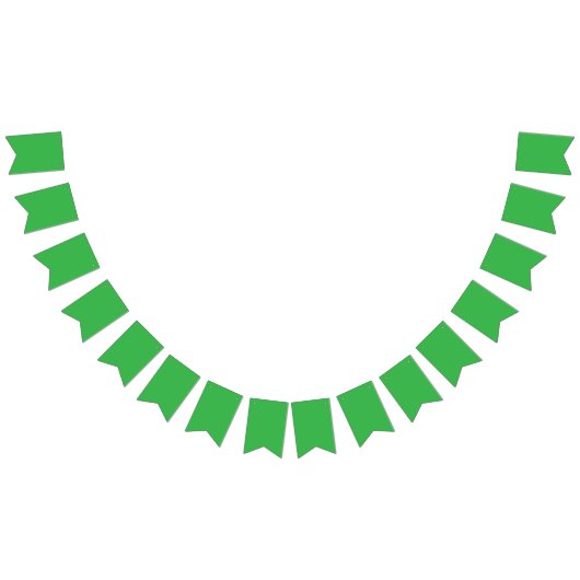 Bannière À Fanions Bold Green Background | Solid Grass Tone Design (Tout)