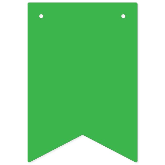 Bannière À Fanions Bold Green Background | Solid Grass Tone Design (Premier drapeau)