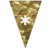 Bannière À Fanions Bon thanksgiving Gold White Parties scintillant br (Premier drapeau)