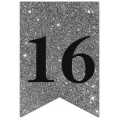 Bannière À Fanions Bonbon 16 à étincelle d'or et d'argent (Premier drapeau)