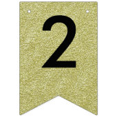 Bannière À Fanions Bonne année 2016 Black Gold Parties scintillant Pa (Deuxième drapeau)