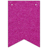 Bannière À Fanions Bonne année 2016 Parties scintillant rose blanc (Premier drapeau)